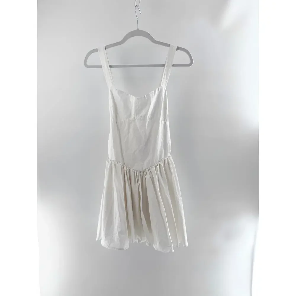 Sophie Rue Addie Sleeveless Fit and Flare Mini Dress White Women's Size Small - Picture 2 of 5